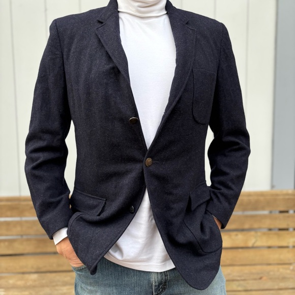 ALEXANDER JULIAN BESPOKE—Special Vintage Wool Blazer Sports Coat—Mens 42—VG—RARE